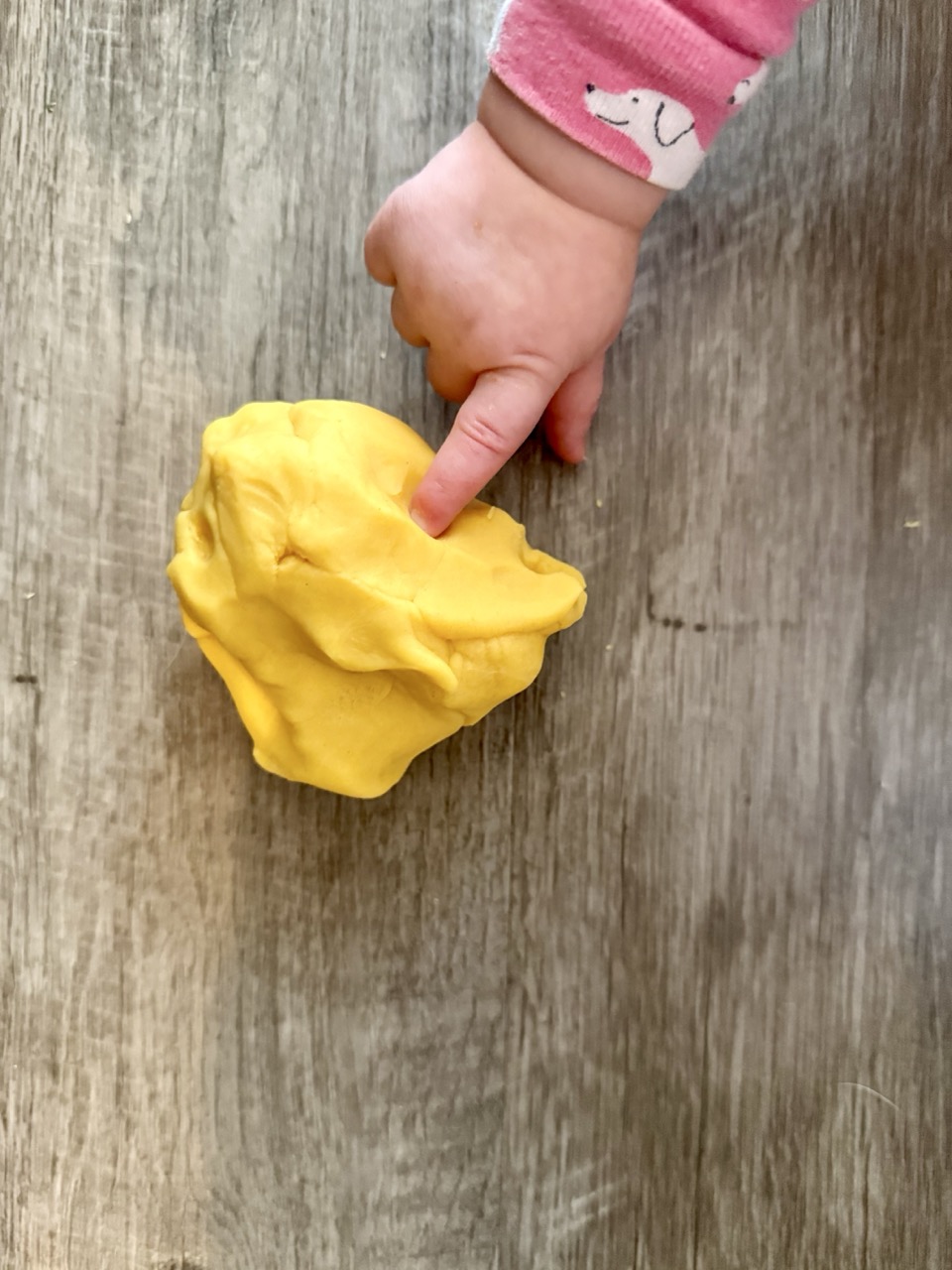 child playing with eco dough