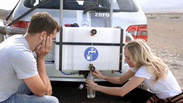 Joshua Jackson and Diane Kruger Mercedes-Benz B-Class F-Cell