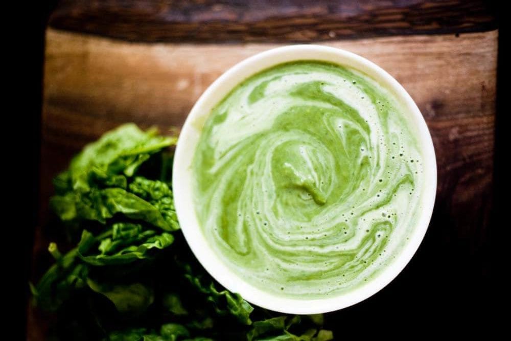 Low-Fat Spinach and Zucchini Soup