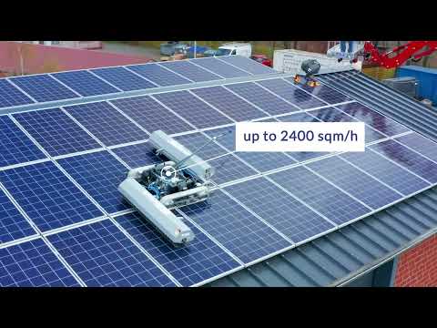 hyCLEANER solarROBOT®: the robot for cleaning PV panels, ground mounted and roof-mounted panels