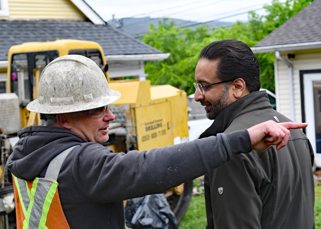 Scott Steward of Ground Source Drilling and Amandeep Singh