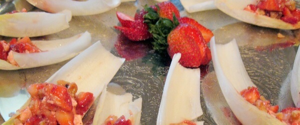 Strawberry Endive Boats