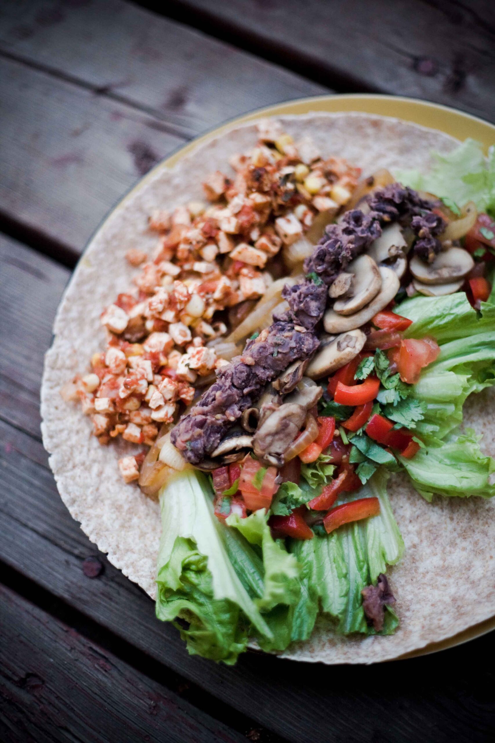 tofu chipotle wraps