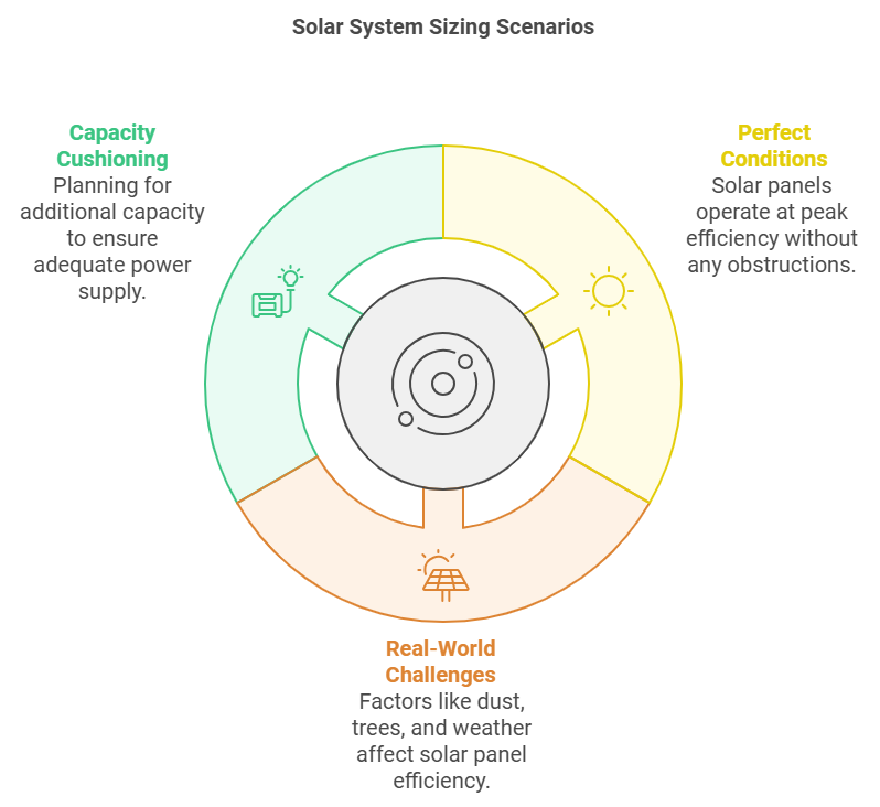 solar sizing system scenarios